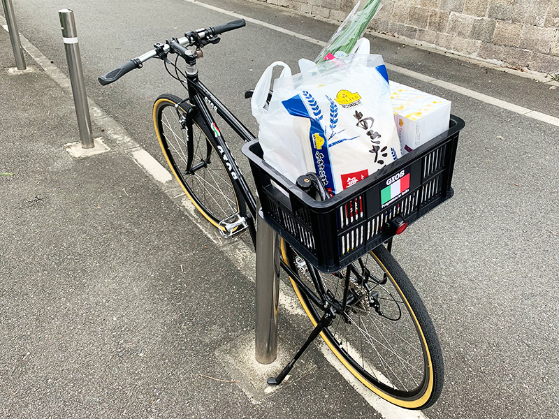 Gios ジオス ミストラルのレストア 後ろカゴを取り付けてラクラクお買い物 自転車どろぬまっくす